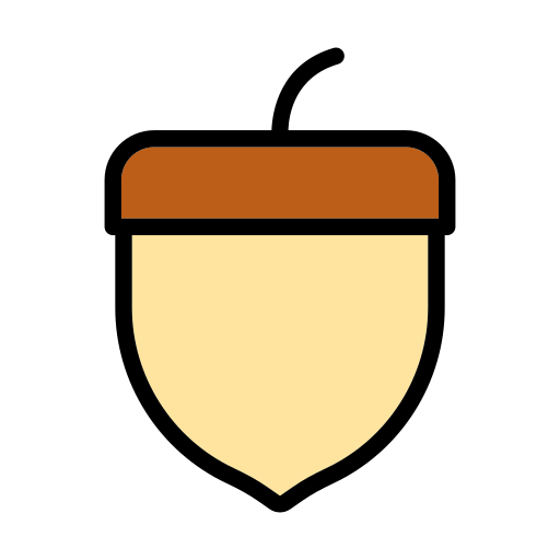 ドングリ Generic Outline Color icon