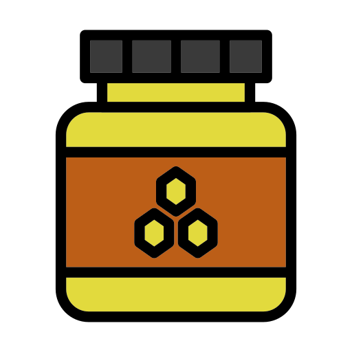 tarro de miel Generic Outline Color icono