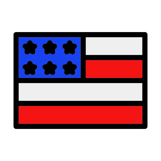 amerykański Generic Outline Color ikona