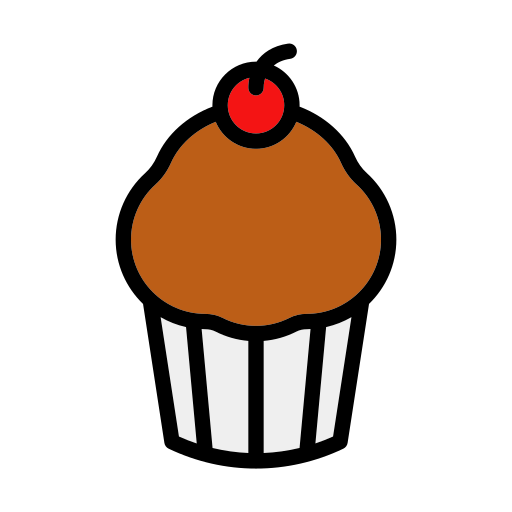 Cupcake Generic Outline Color icon