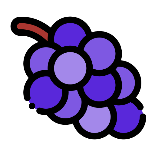 Grape Generic Outline Color icon