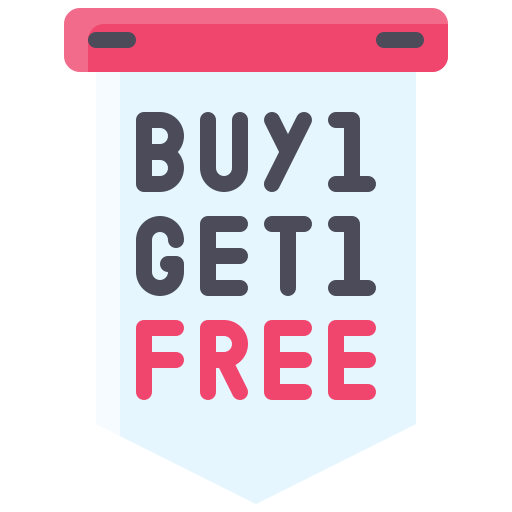 Buy one get one free Generic Flat icon