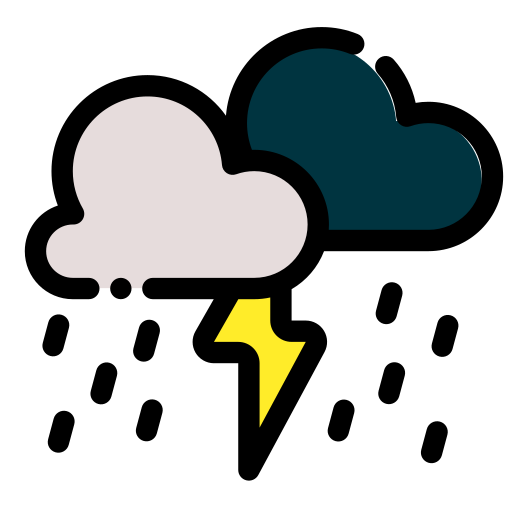 폭풍 Generic Outline Color icon