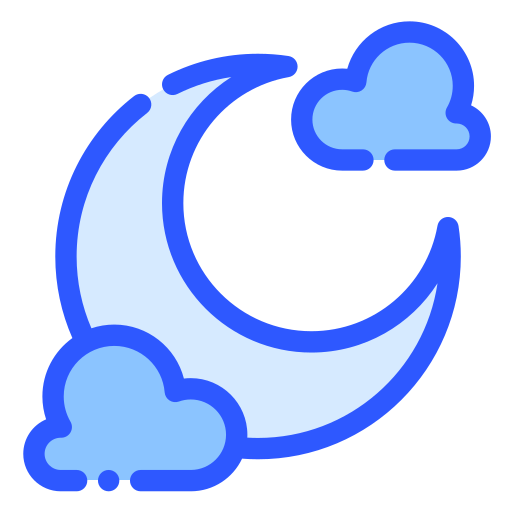 creciente Generic Blue icono