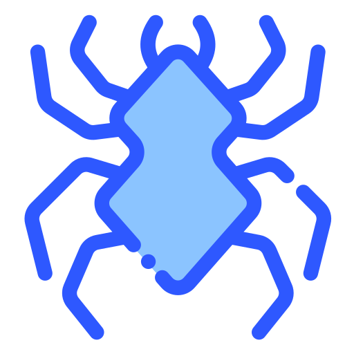 aranha Generic Blue Ícone