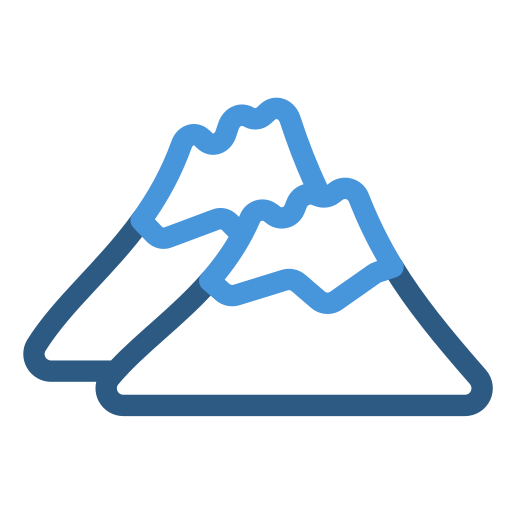 Mountain Generic Outline Color icon