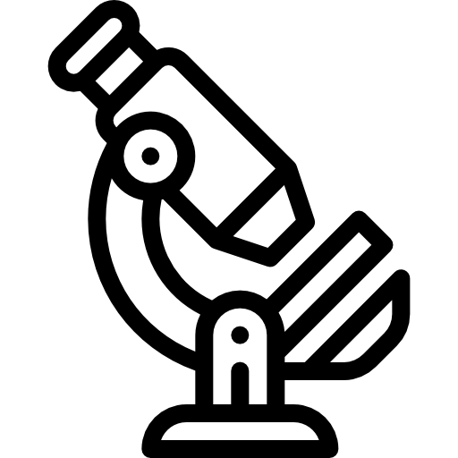 microscoop Detailed Rounded Lineal icoon