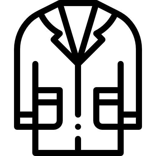 bata de laboratorio Detailed Rounded Lineal icono