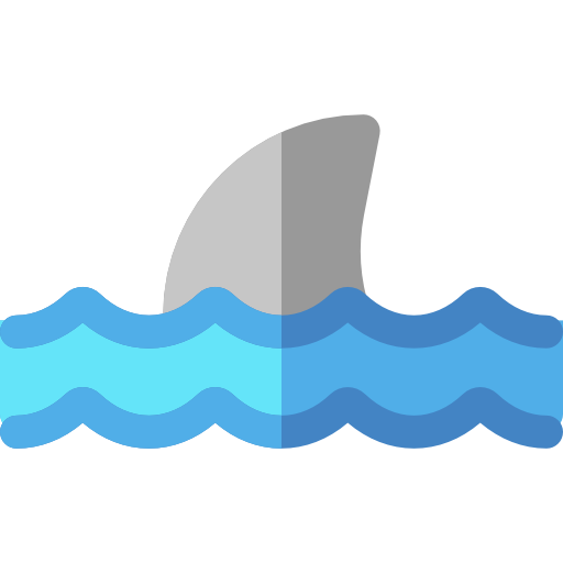 Акула Basic Rounded Flat иконка