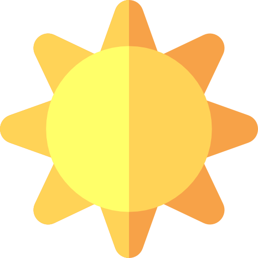 солнце Basic Rounded Flat иконка