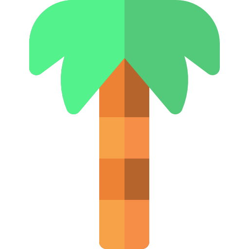 palmera Basic Rounded Flat icono