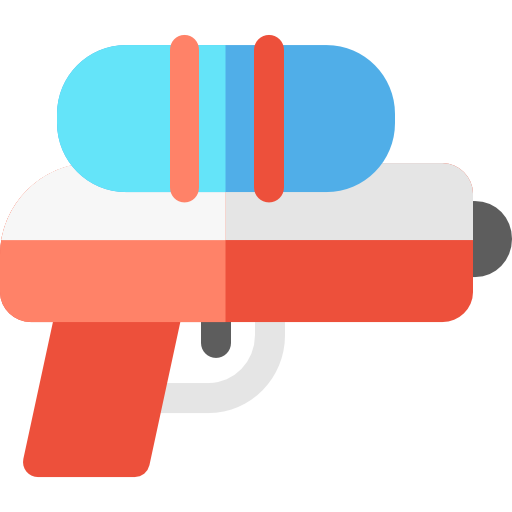waterpistool Basic Rounded Flat icoon
