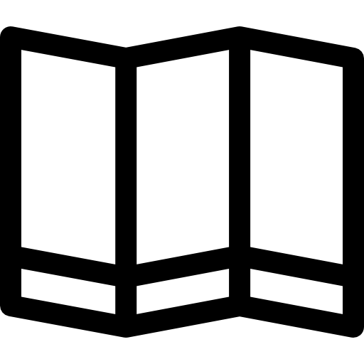 mapa Basic Rounded Lineal ikona