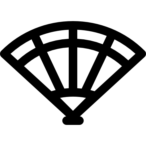 부채 Basic Rounded Lineal icon