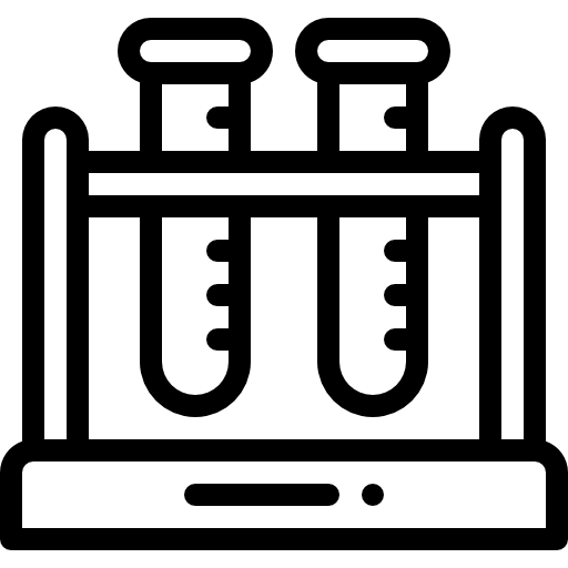 probówki Detailed Rounded Lineal ikona