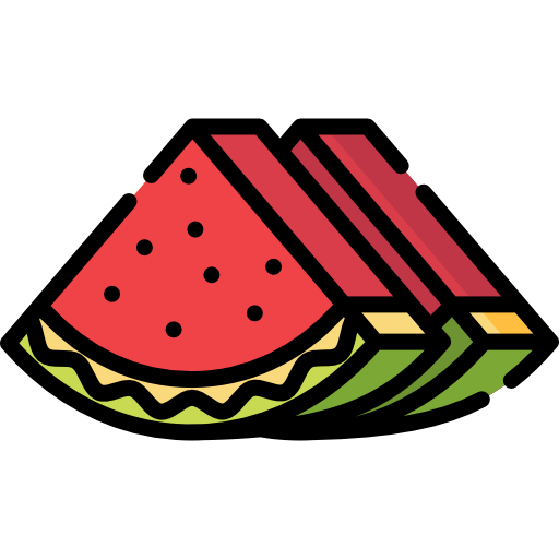 watermeloen Special Lineal color icoon