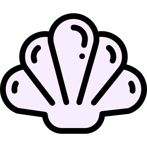 Shellfish Detailed Rounded Lineal color icon