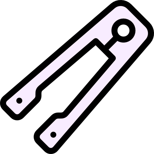 Tongs Detailed Rounded Lineal color icon
