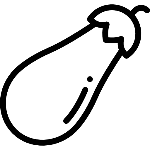 茄子 Detailed Rounded Lineal icon