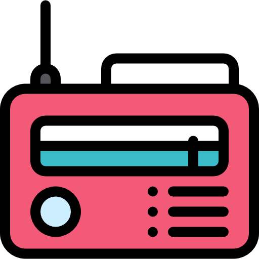 radio Detailed Rounded Lineal color ikona