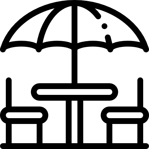 피크닉 테이블 Detailed Rounded Lineal icon