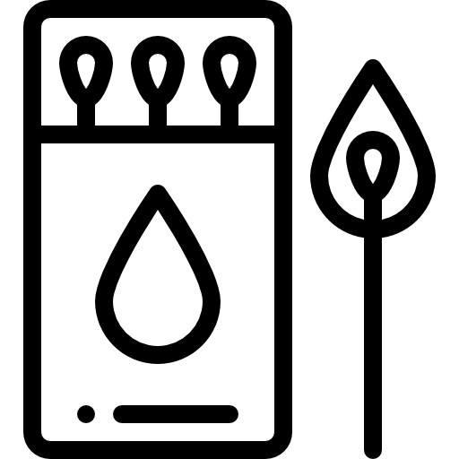 성냥 Detailed Rounded Lineal icon