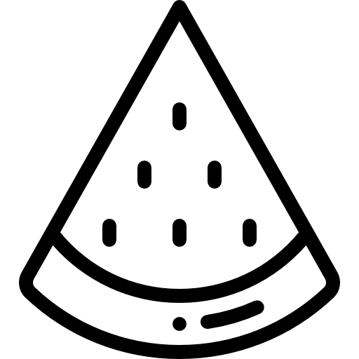 수박 Detailed Rounded Lineal icon