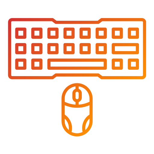 toetsenbord en muis Generic Gradient icoon