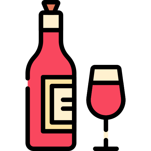 vino rosso Generic Outline Color icona