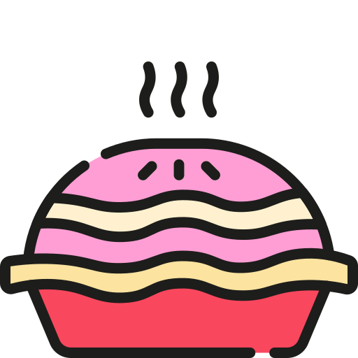 torta di mele Generic Outline Color icona
