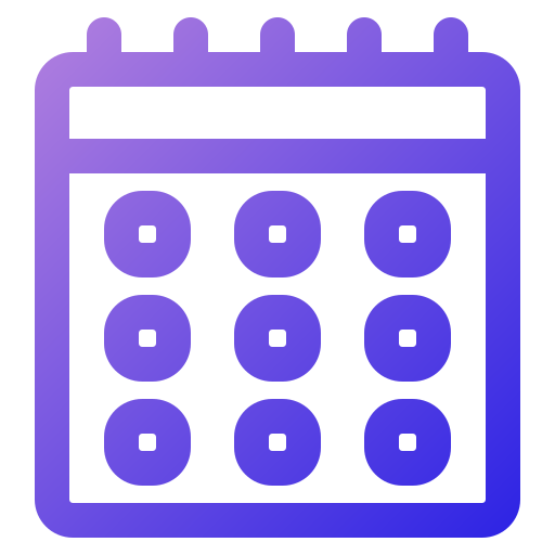 kalender Generic Gradient icoon