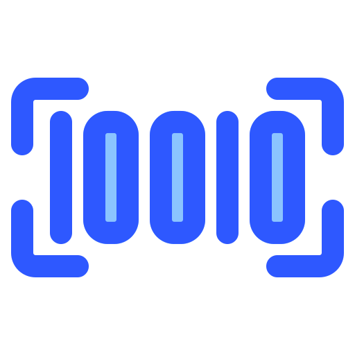 バーコード Generic Blue icon