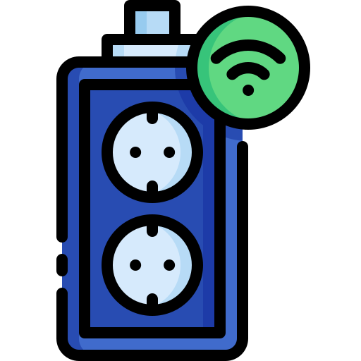 Smart plug Generic Outline Color icon