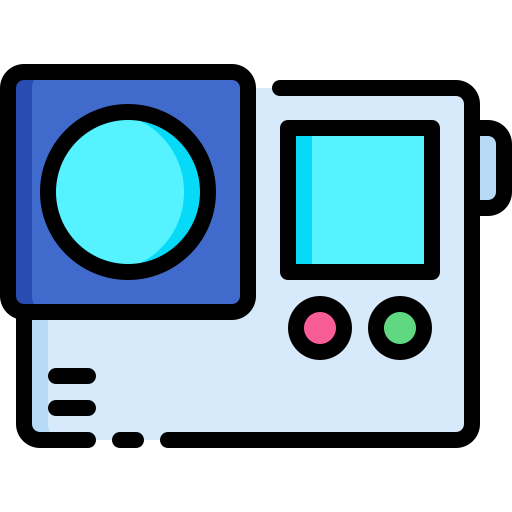 action-kamera Generic Outline Color icon