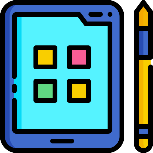 tablette Generic Outline Color icon