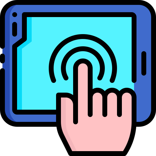 touchscreen Generic Outline Color icon