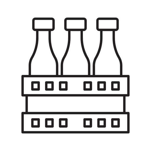 Wine bottle Generic black outline icon