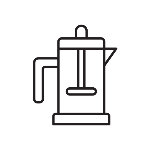 French press Generic black outline icon