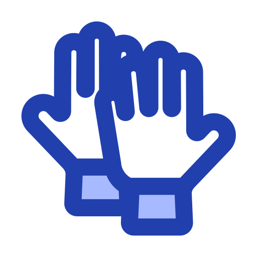 guantes de futbol Generic Blue icono