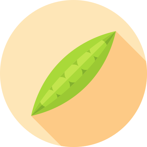 녹색 완두콩 Flat Circular Flat icon