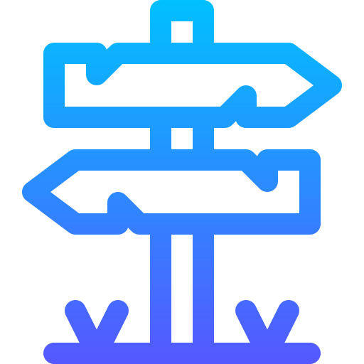 道路標識 Basic Gradient Lineal color icon