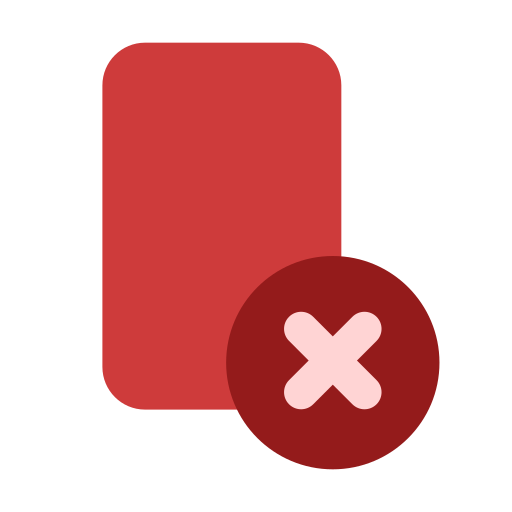 tarjeta roja Generic Flat icono