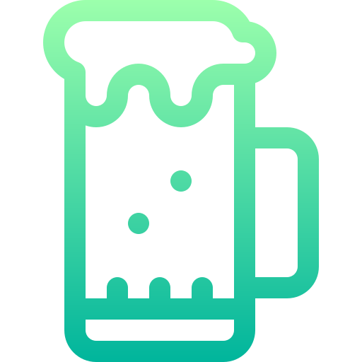 Beer mug Basic Gradient Lineal color icon
