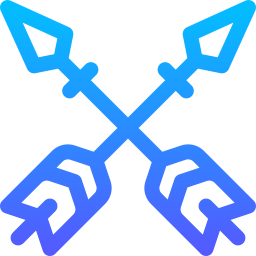 flecha Basic Gradient Lineal color icono