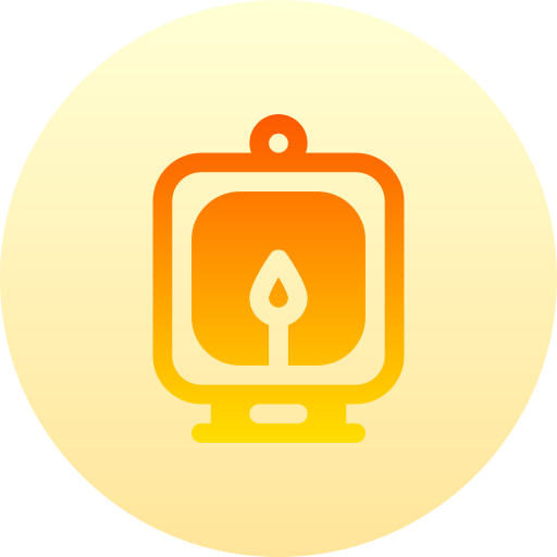 lampara de aceite Basic Gradient Circular icono