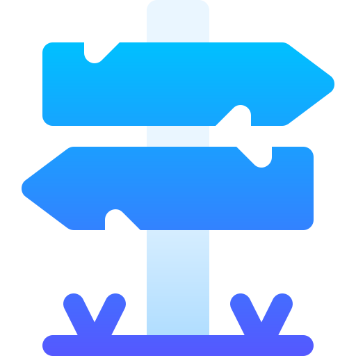 Дорожный знак Basic Gradient Gradient иконка