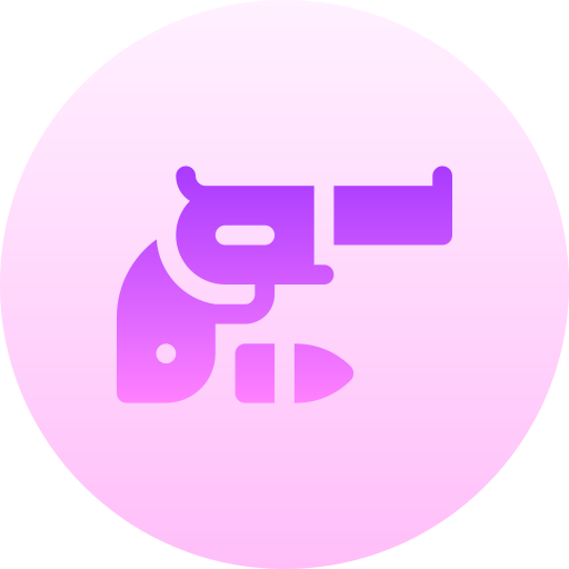 銃 Basic Gradient Circular icon