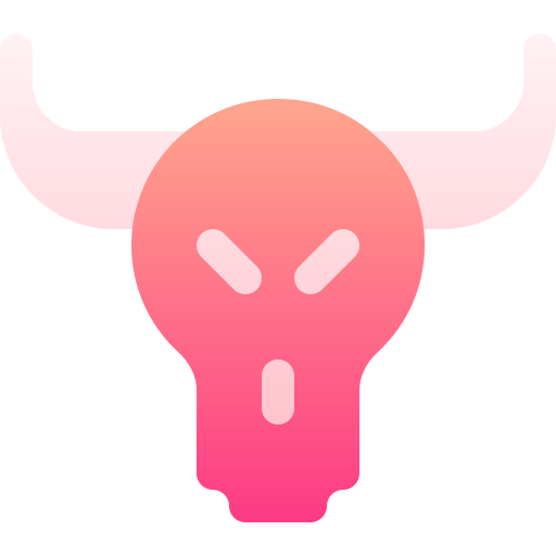 cráneo de toro Basic Gradient Gradient icono