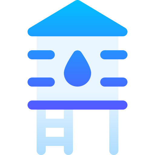 wieża ciśnień Basic Gradient Gradient ikona