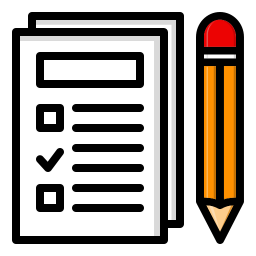 鉛筆と紙 Generic Outline Color icon